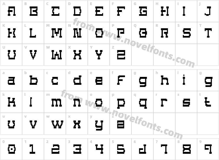 Superago BoldCharacter Map