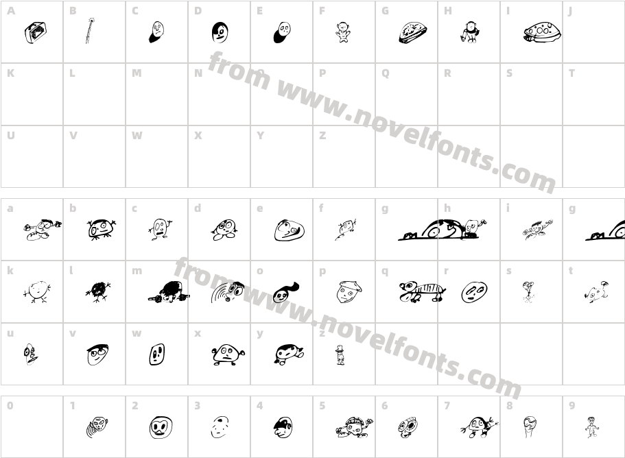 Swatbats 1Character Map