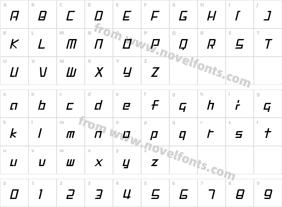 DigiMode1988Character Map