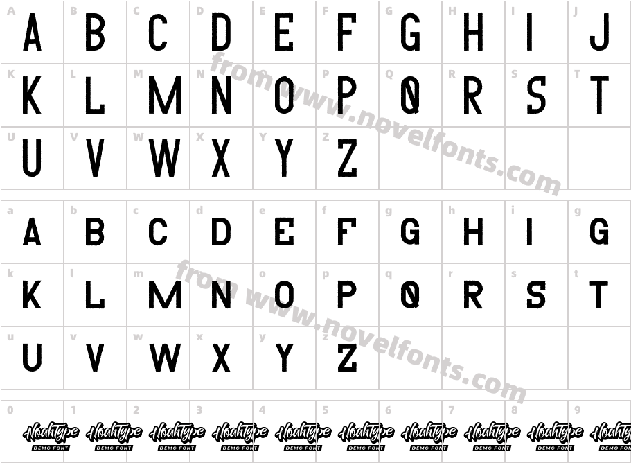 SweetzyDemoRegularCharacter Map