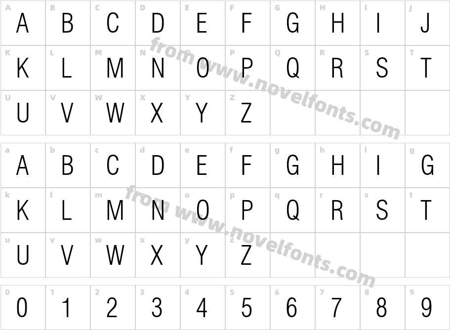 Swiss 721 Light Condensed BT  D-typeCharacter Map