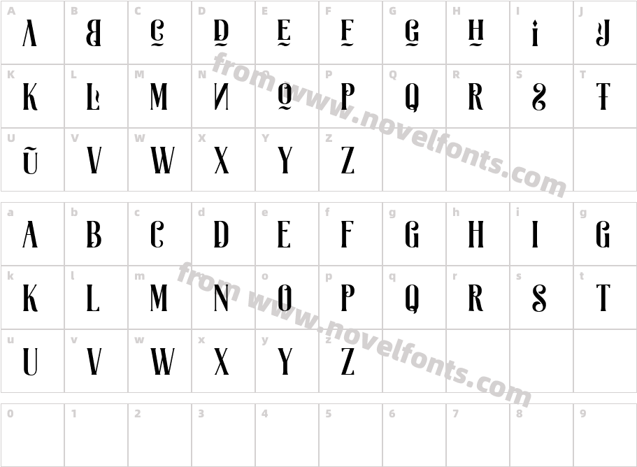 Swistblnk Moalang MelintangCharacter Map