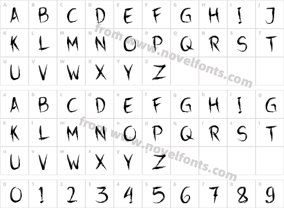 Syaiton RegularCharacter Map