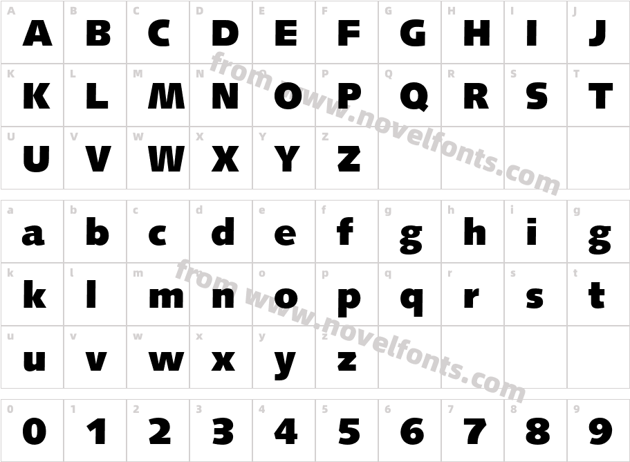 Syntax LT UltraBlackCharacter Map