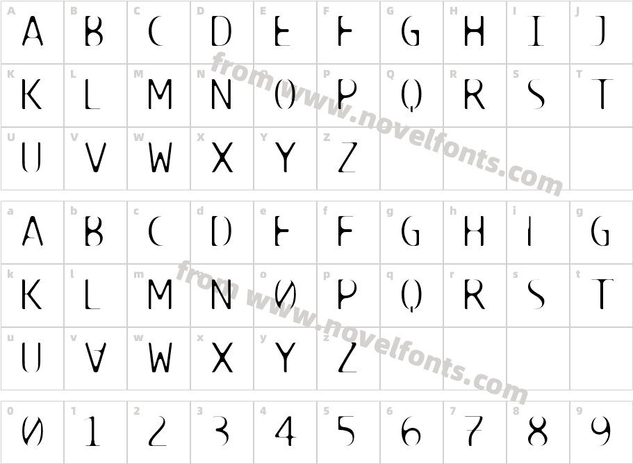 TECHNOIRE-SutureCharacter Map