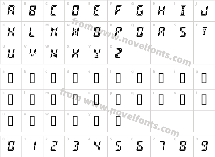 Digital2Character Map