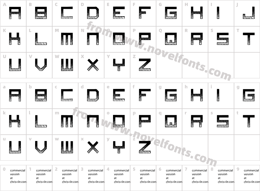 DigitalDisorderCharacter Map