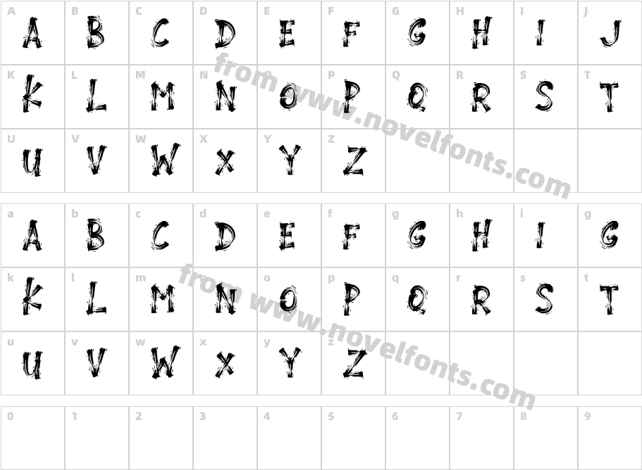 THEROCKCharacter Map