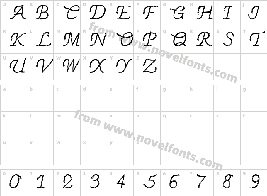 THINROPECharacter Map