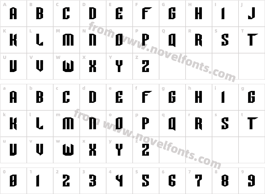 TIE-WingCharacter Map