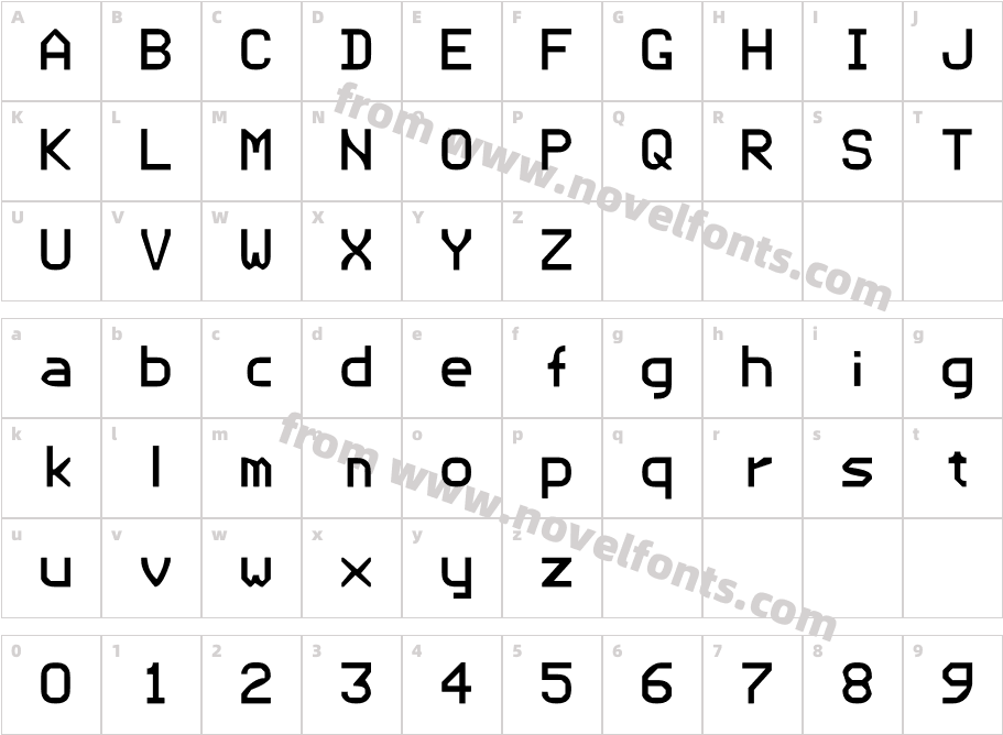 TIFAX-AlphaCharacter Map