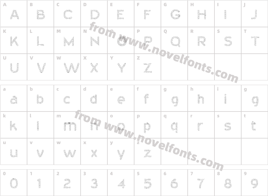 DigitalineCharacter Map