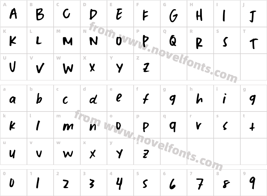 TMJCharacter Map