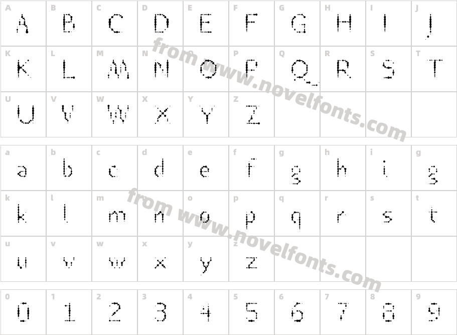 TTRheostatFahrenheit-LiteCharacter Map