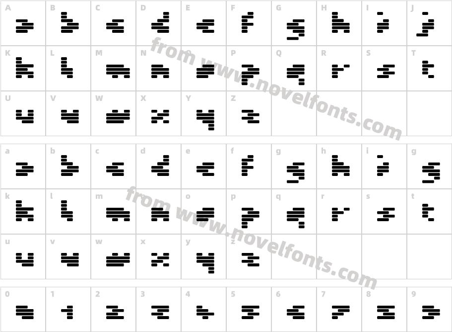 TV27Character Map