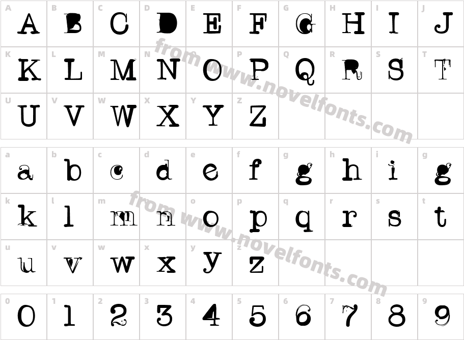 TWriterTwoCharacter Map