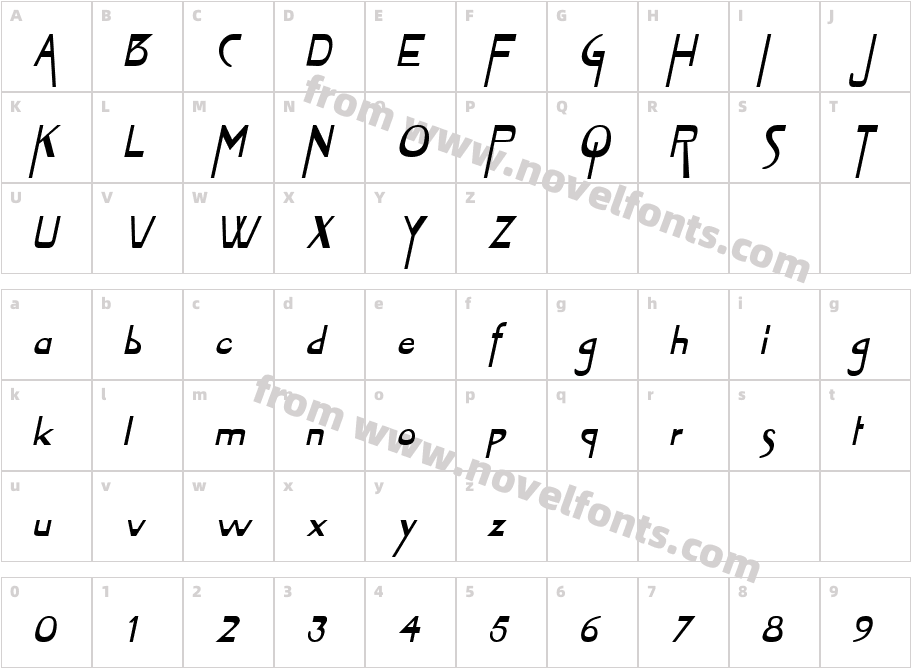 Tablet  Bold ItalicCharacter Map