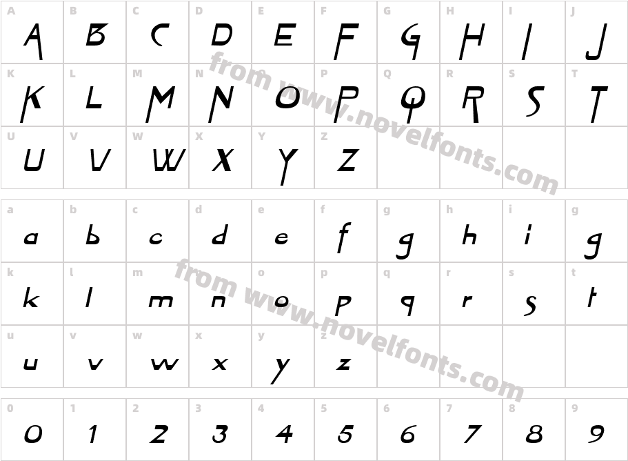 Tablet-Extended Bold ItalicCharacter Map