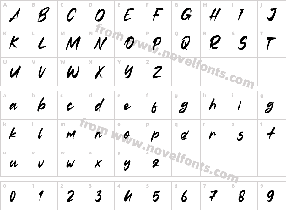 TabutiCharacter Map