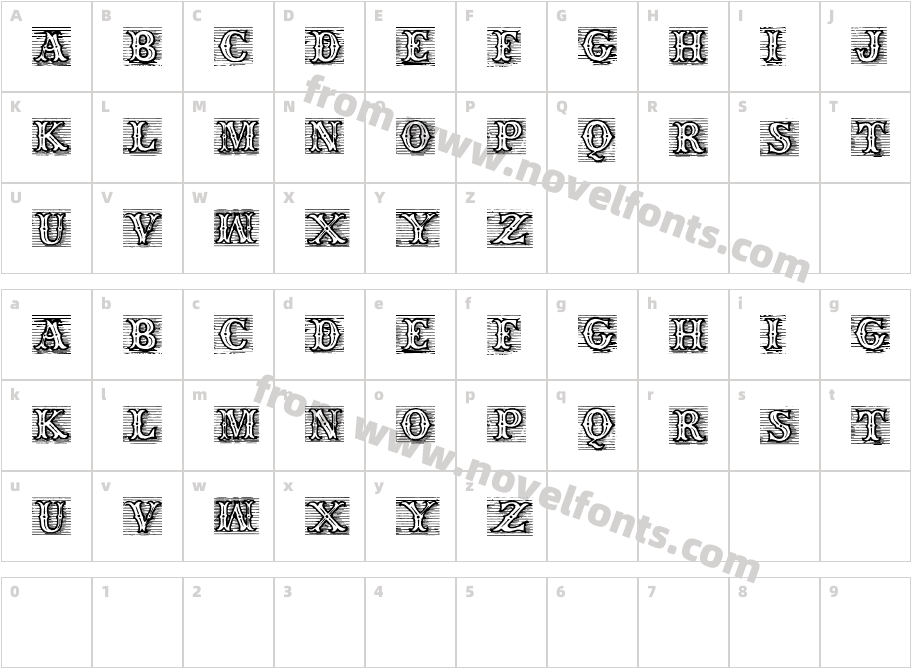 TagWoodCharacter Map