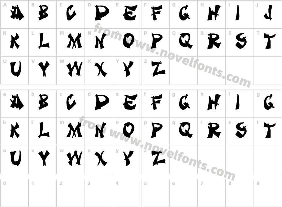 TakeoutCharacter Map