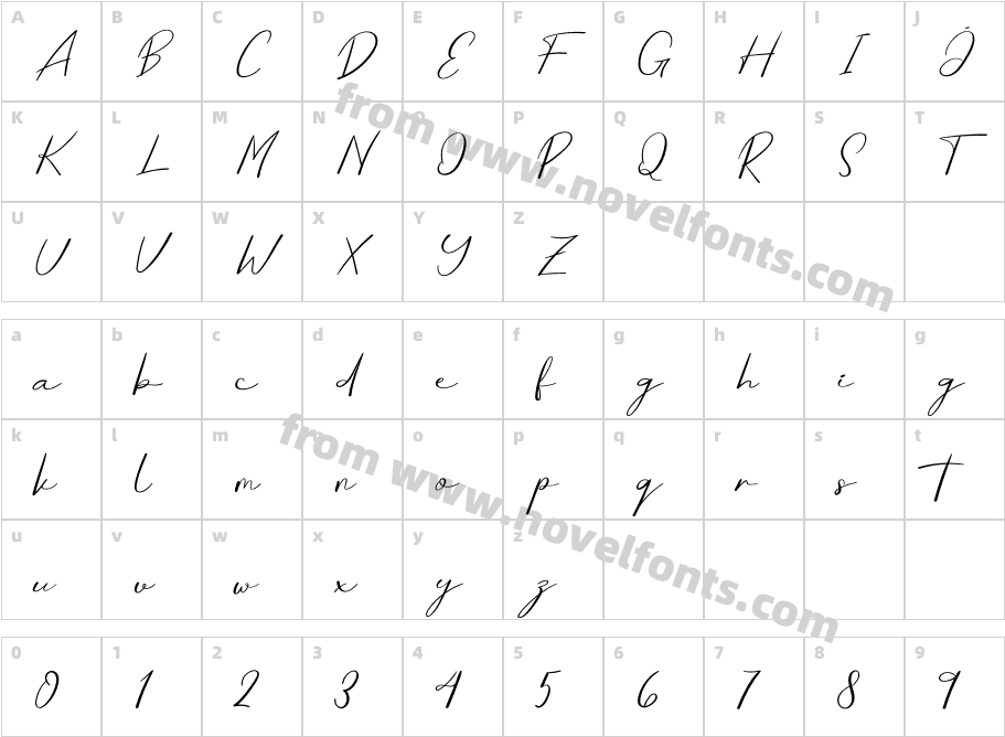 TamaraRegularCharacter Map