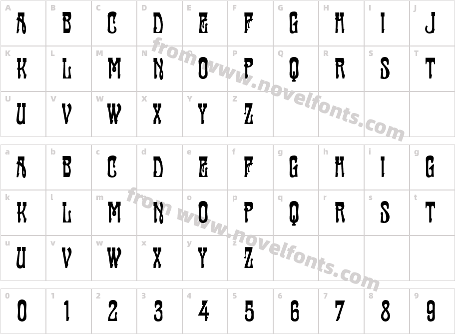 TambourinCharacter Map