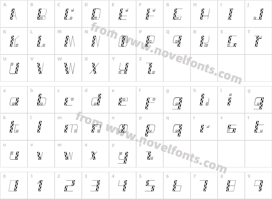 TapisCharacter Map