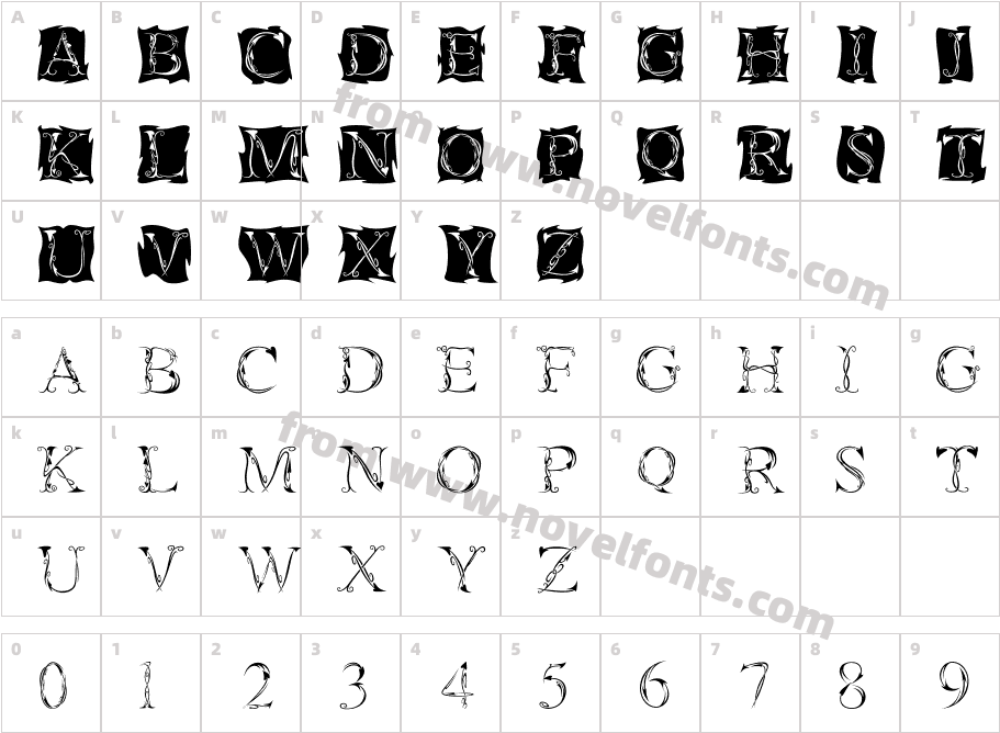 TatooCharacter Map