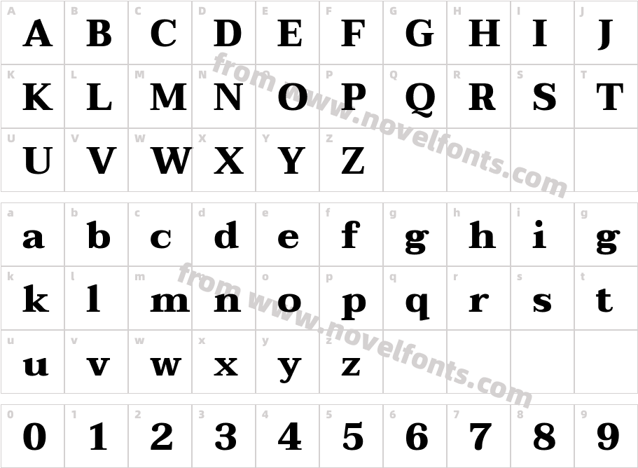 Taviraj-ExtraBoldCharacter Map