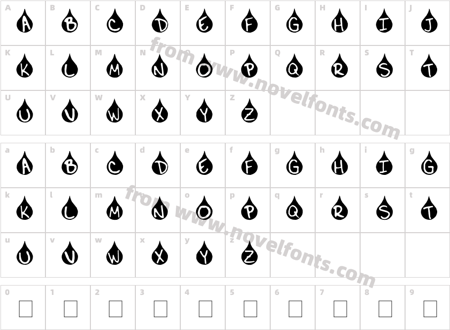 TeardropCharacter Map