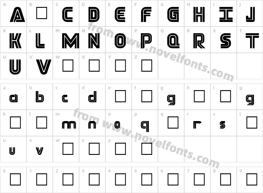 TechtonicCharacter Map