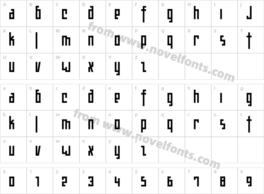 TeknobeCharacter Map