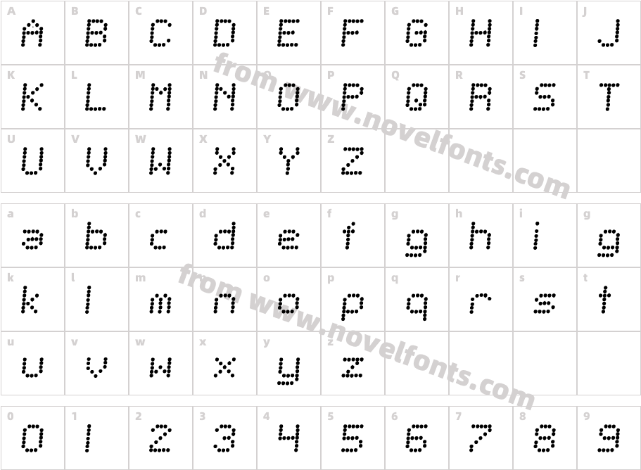 Telegraphic ItalicCharacter Map