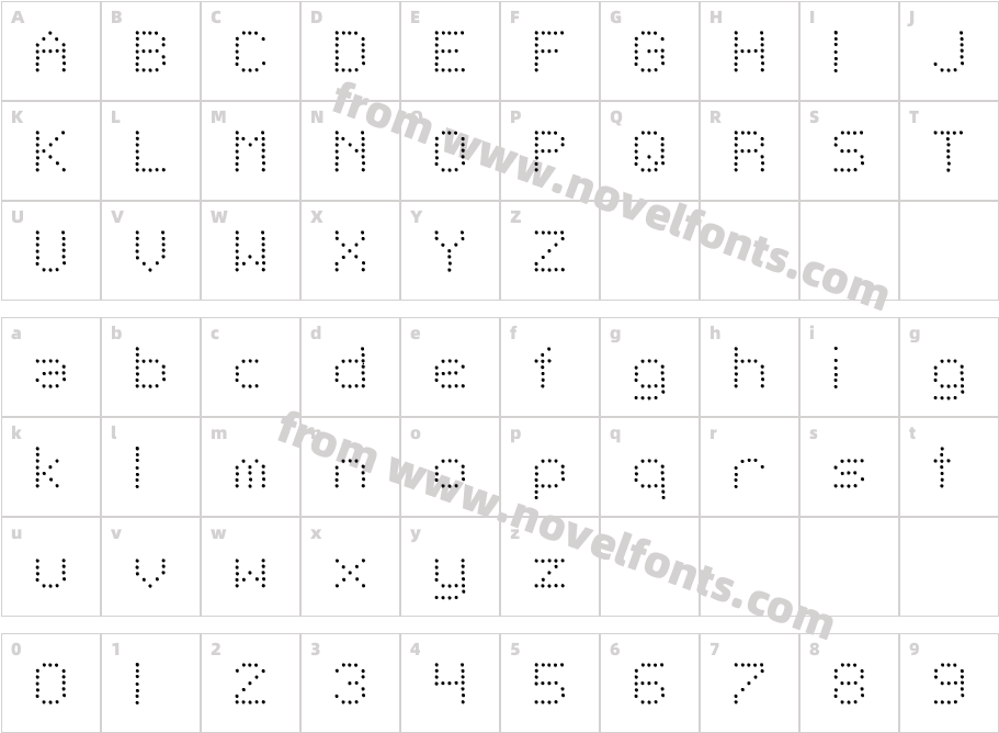 Telegraphic LightCharacter Map