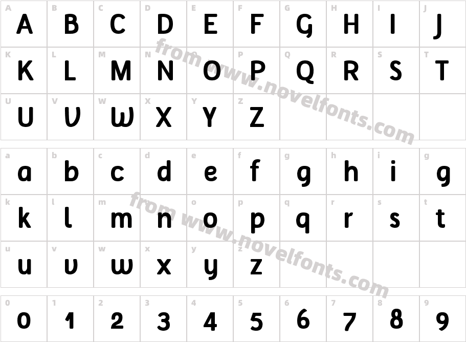 Tellural BoldCharacter Map