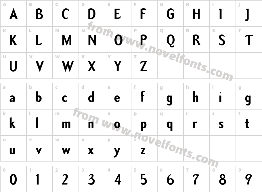 TemaCantanteSansBoldACharacter Map