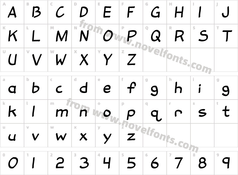 TennesseeTypeCharacter Map