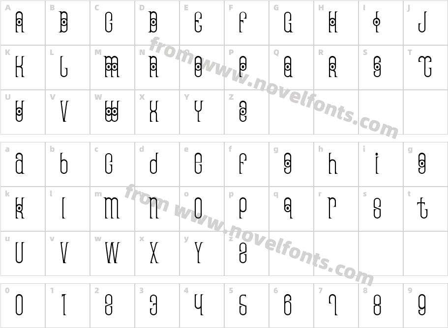 ThaiPedicureCharacter Map