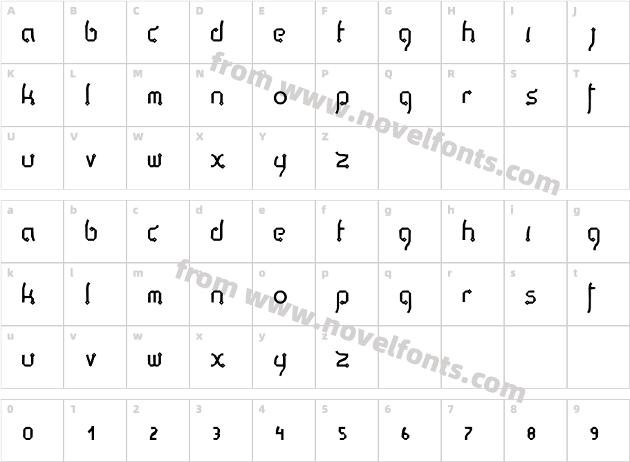 Thaipe NormalCharacter Map