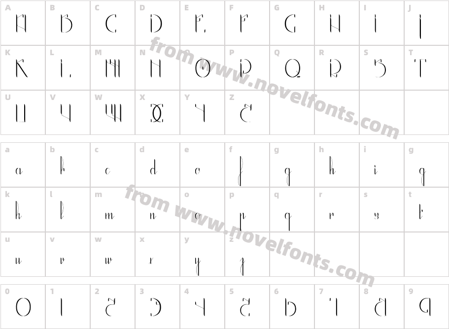 The Black ManbaCharacter Map