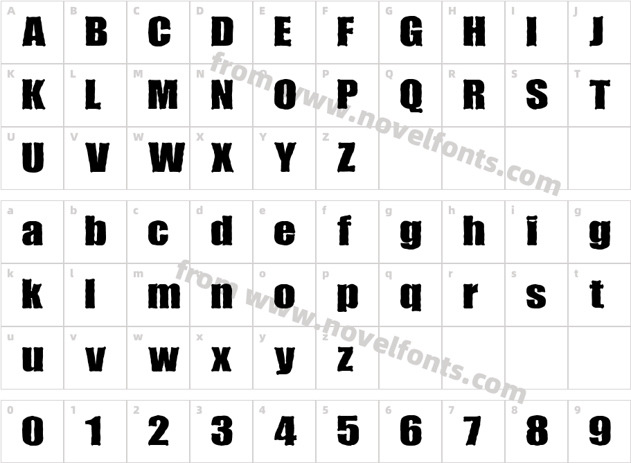 The BusterCharacter Map