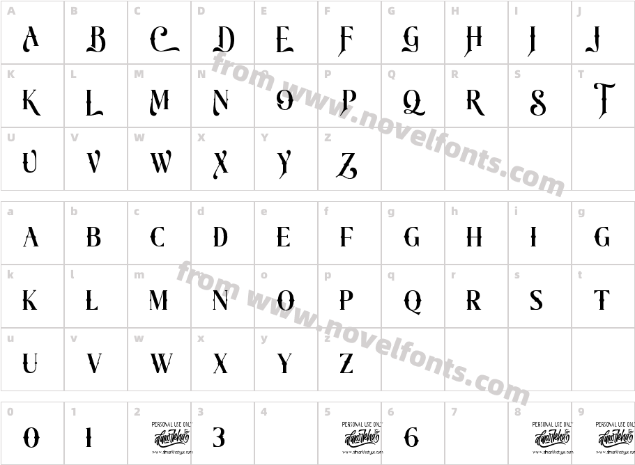 The CheelavedCharacter Map