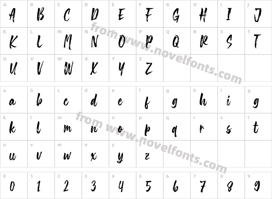 The Friday StrokeCharacter Map