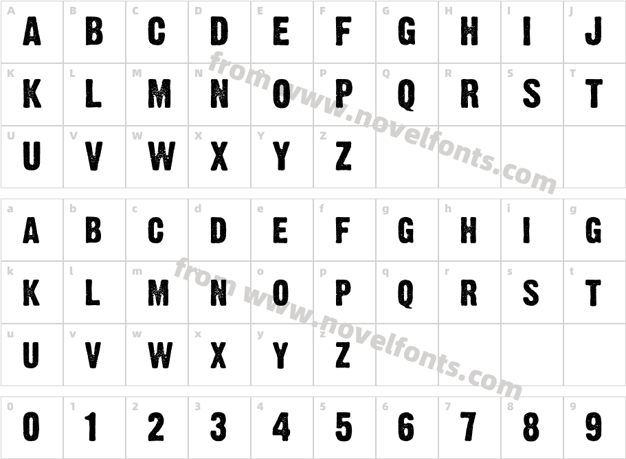 Dirty HeadlineCharacter Map