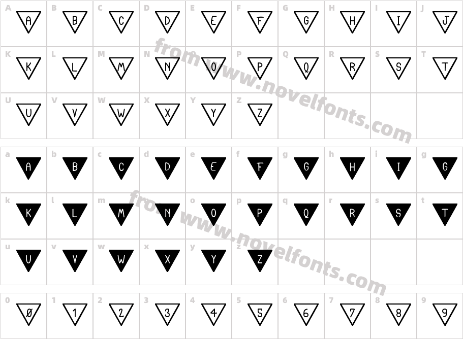 The South Flag StCharacter Map