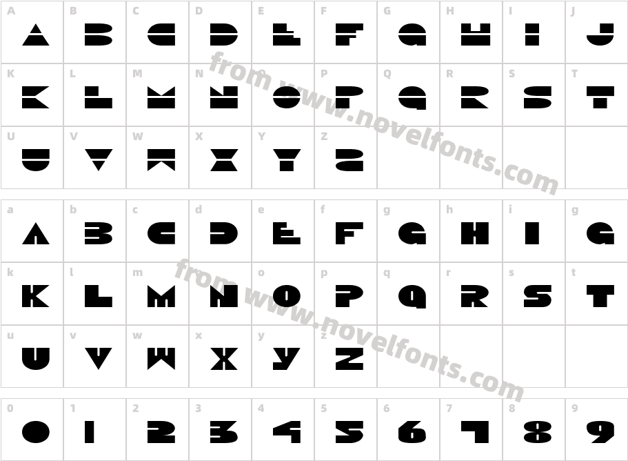 Disco Duck ExpandedCharacter Map