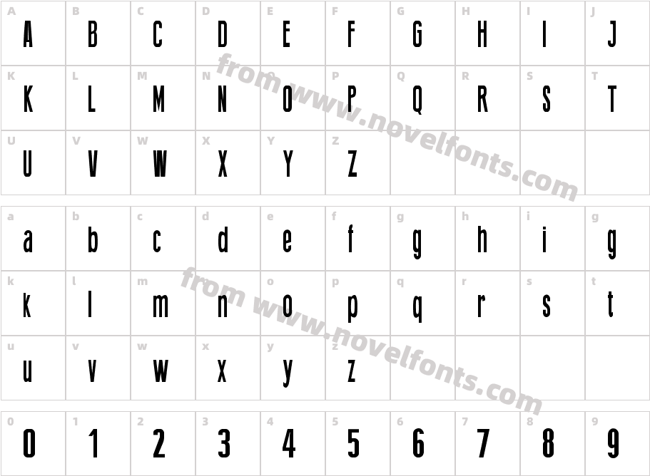 Thing PressCharacter Map