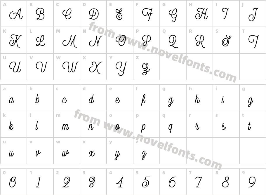 Thirdlone-RegularCharacter Map