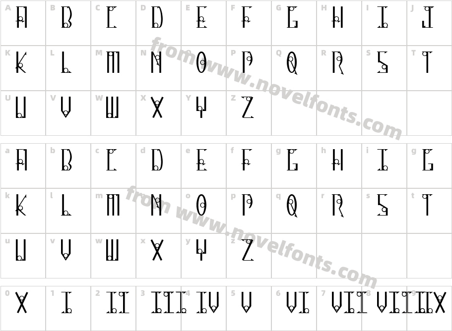 Thirteen O ClockCharacter Map